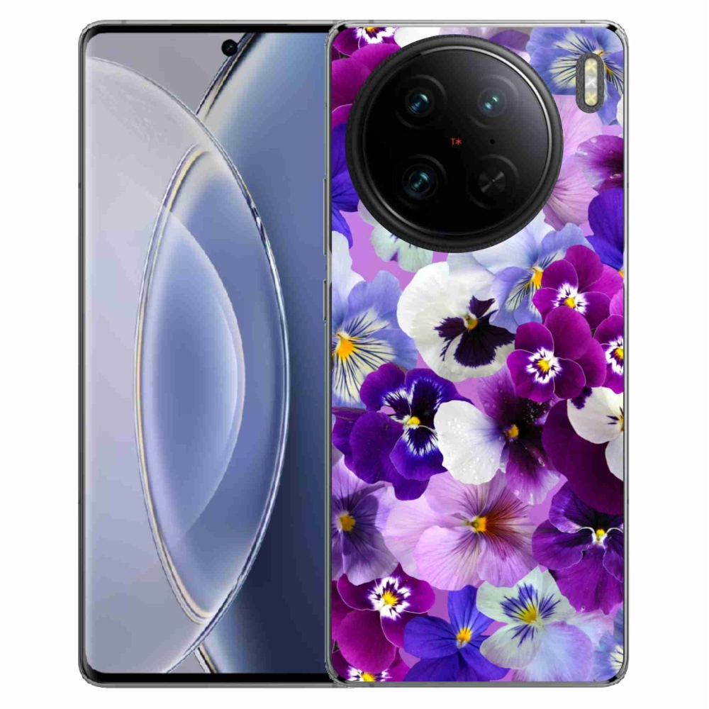 Gelový kryt mmCase na Vivo X90 Pro - květiny 9