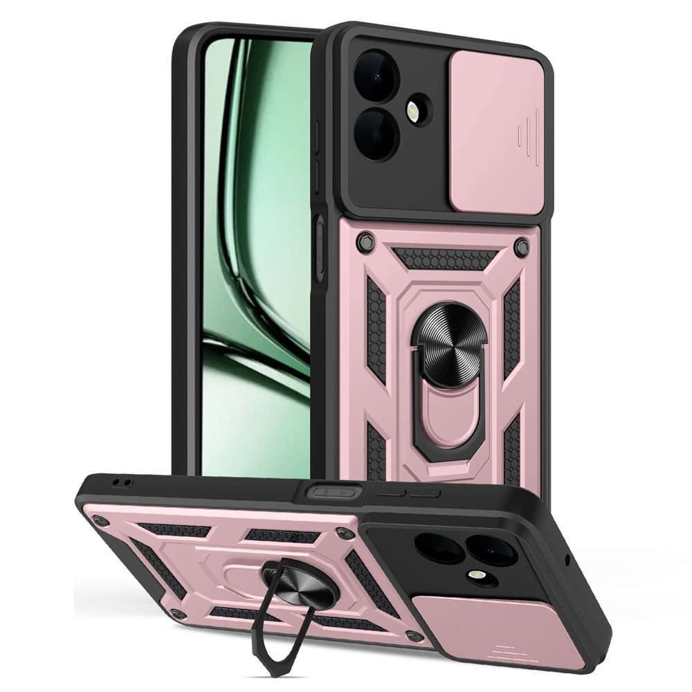 Slide odolný kryt na Samsung Galaxy A07 4G - růžovozlatý