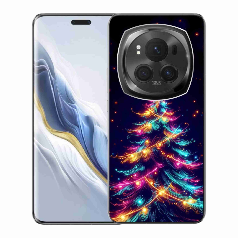 Gelový kryt mmCase na Honor Magic 6 Pro 5G - neonový vánoční stromek