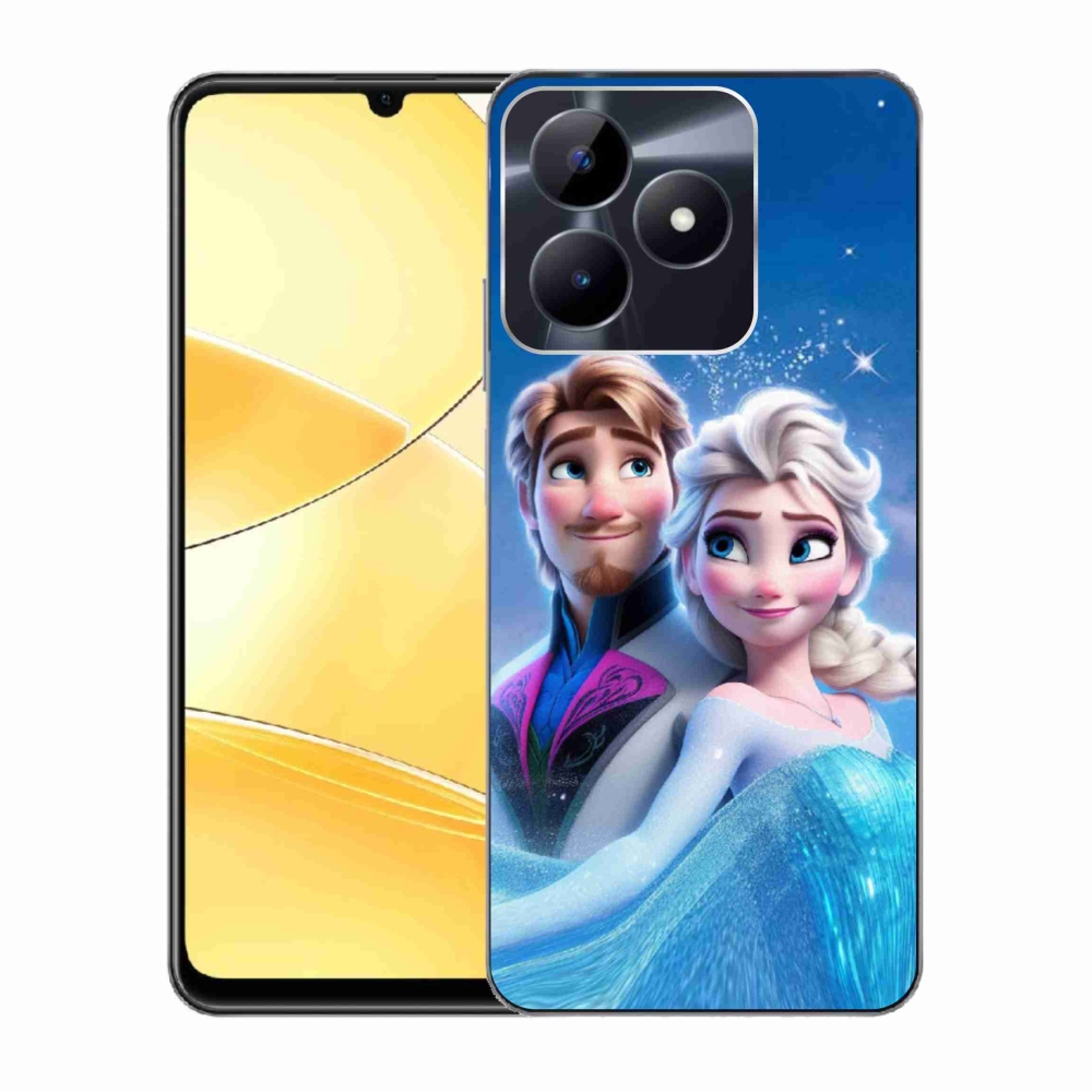 Gelový kryt mmCase na Realme C51/C53 - ledové království 1