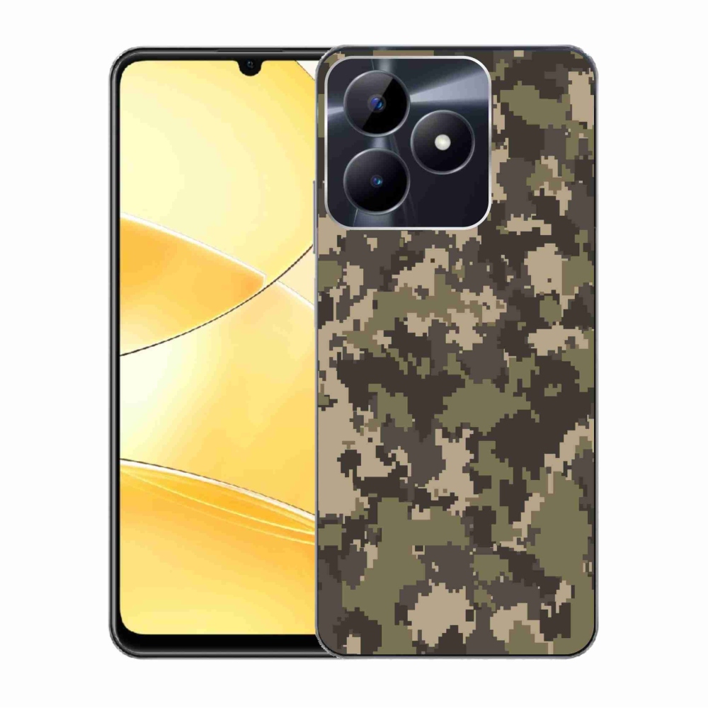 Gelový kryt mmCase na Realme C51/C53 - maskáčový vzor 12