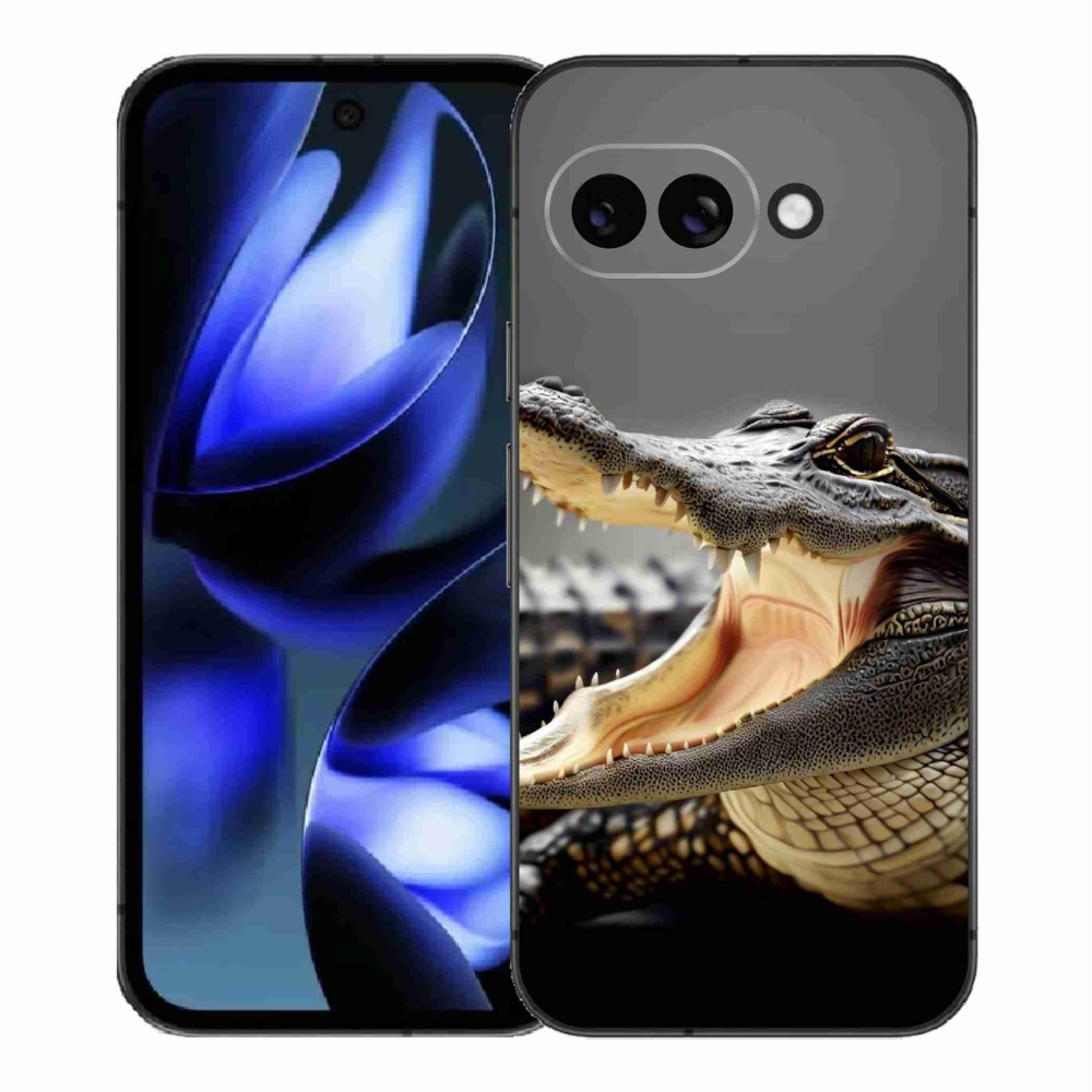 Gelový kryt mmCase na Google Pixel 9a - krokodýl