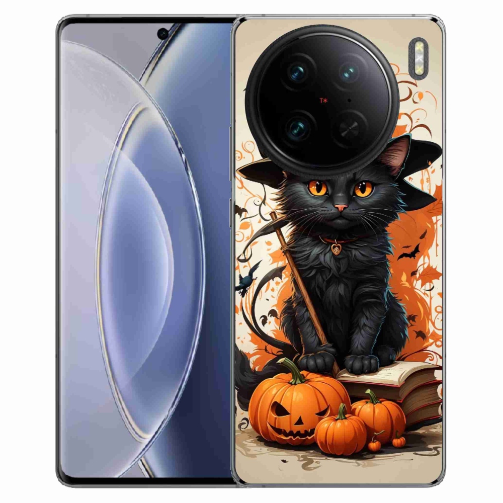 Gelový kryt mmCase na Vivo X90 Pro - kocour čaroděj