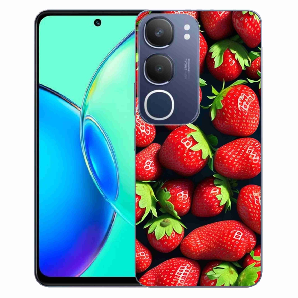 Gelový kryt mmCase na Vivo Y19s - jahody