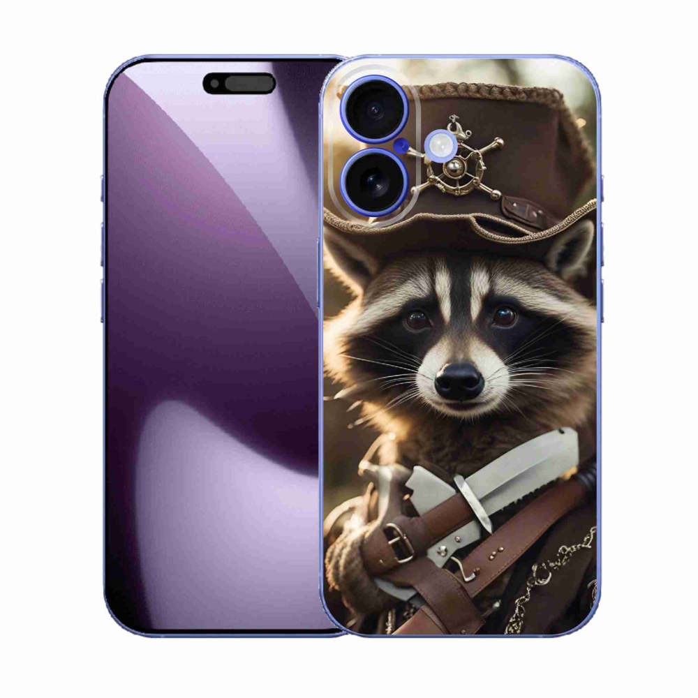 Gelový kryt mmCase na iPhone 17 - mýval v uniformě