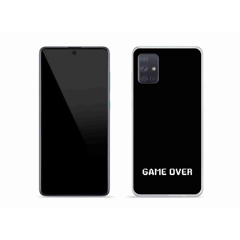 Gelový kryt mmCase na Samsung Galaxy A51 - game over černé pozadí