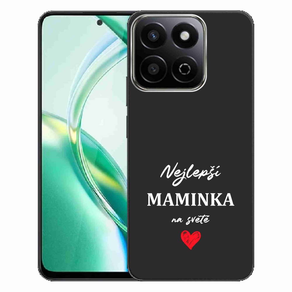 Gelový kryt mmCase na Honor 200 Smart 5G - nejlepší maminka 1 černé pozadí