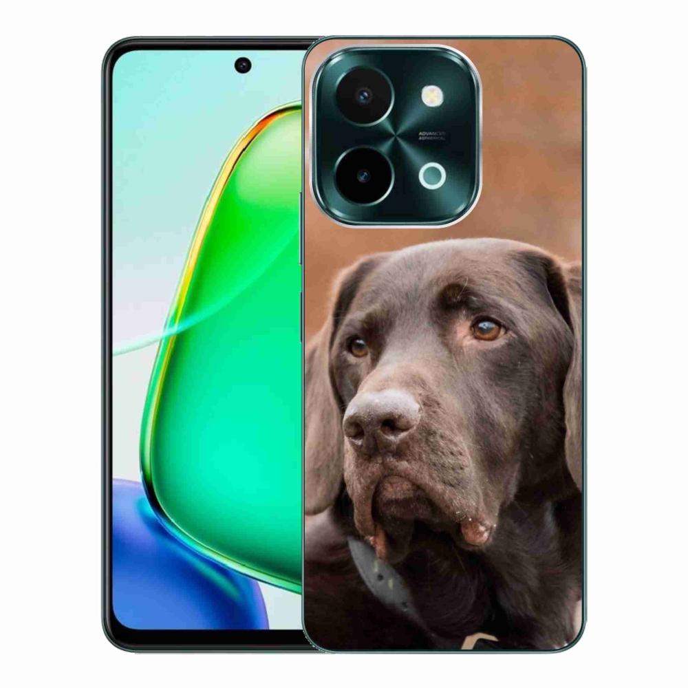 Gelový obal mmCase na Vivo Y28 - hnědý labrador