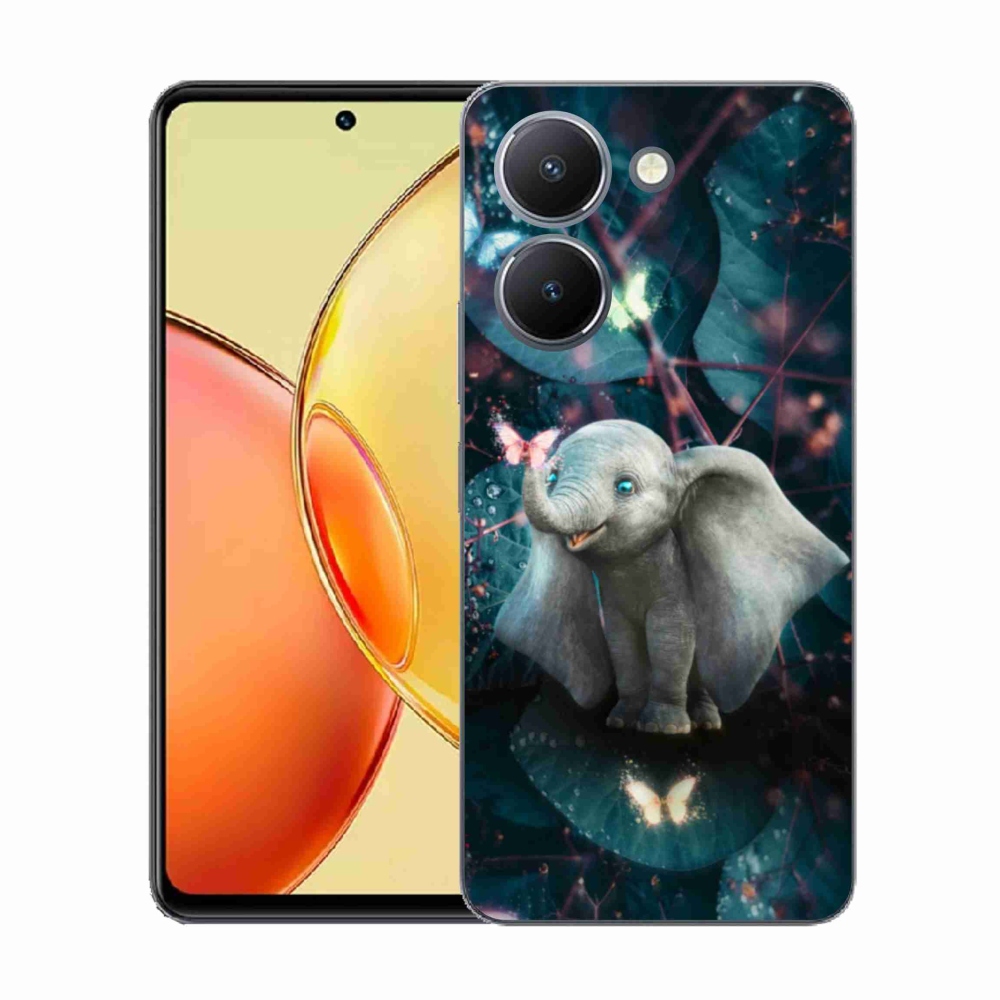 Gelový kryt mmCase na Vivo Y36 - roztomilý slon