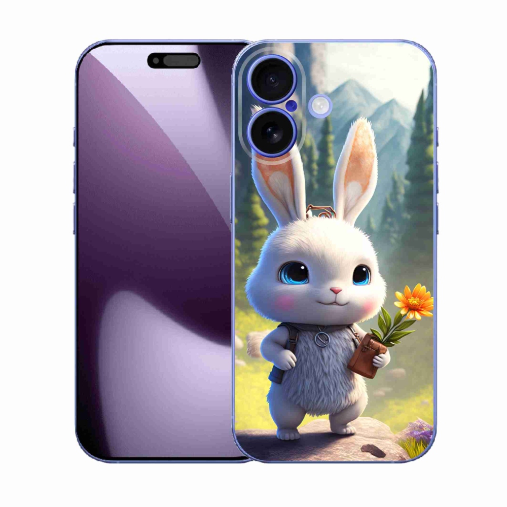 Gelový kryt mmCase na iPhone 17 - roztomilý králíček