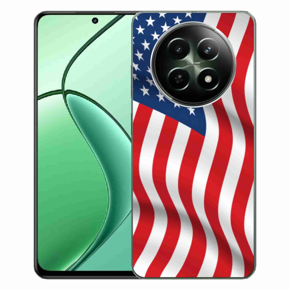 Gelový kryt mmCase na Realme 12 5G/12x 5G - USA vlajka