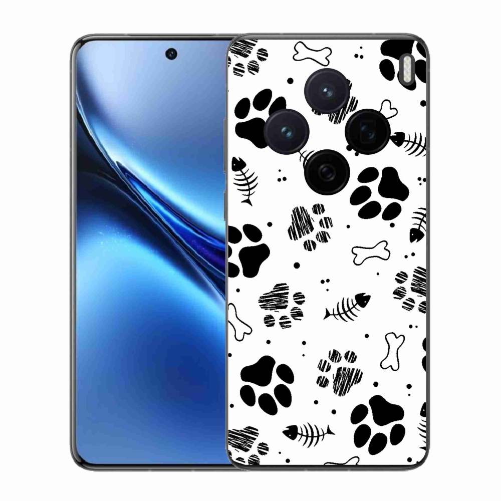 Gelový kryt mmCase na Vivo X200 5G - psí tlapky 1