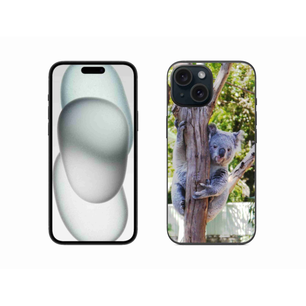 Gelový kryt mmCase na iPhone 15 - koala