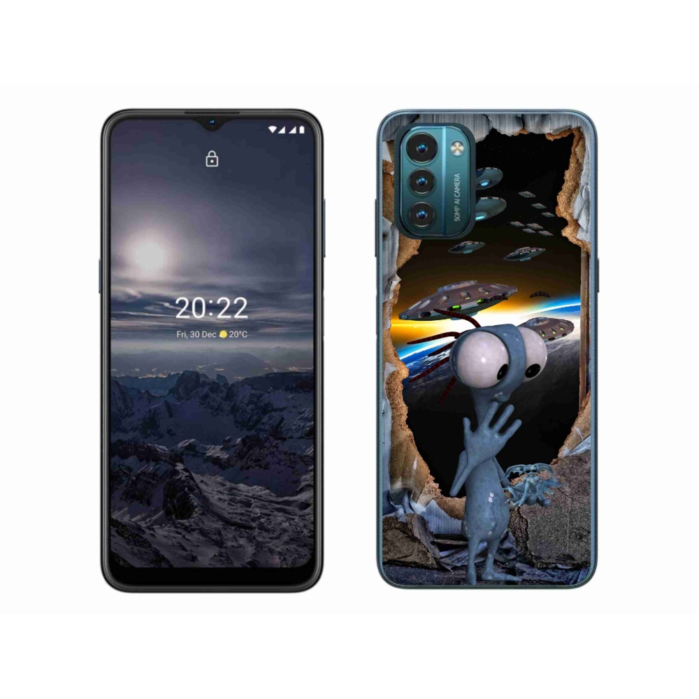Gelový kryt mmCase na Nokia G11/G21 - mimozemšťan