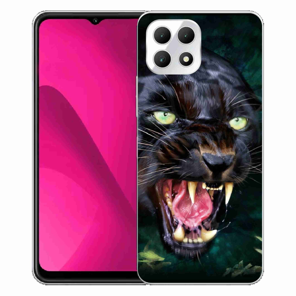Gelový kryt mmCase na T-Mobile T Phone 2 - rozzuřený černý panter