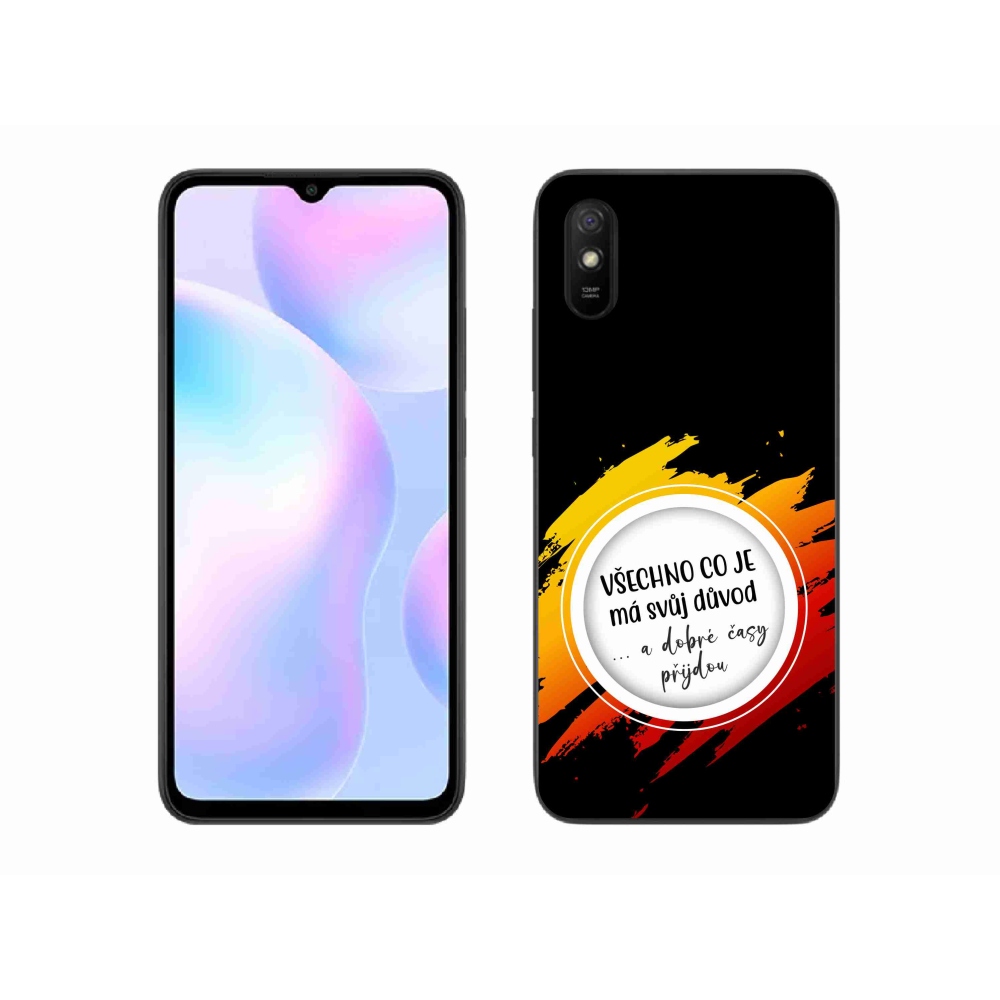Gelový kryt mmCase na Xiaomi Redmi 9AT - citát 3 černé pozadí