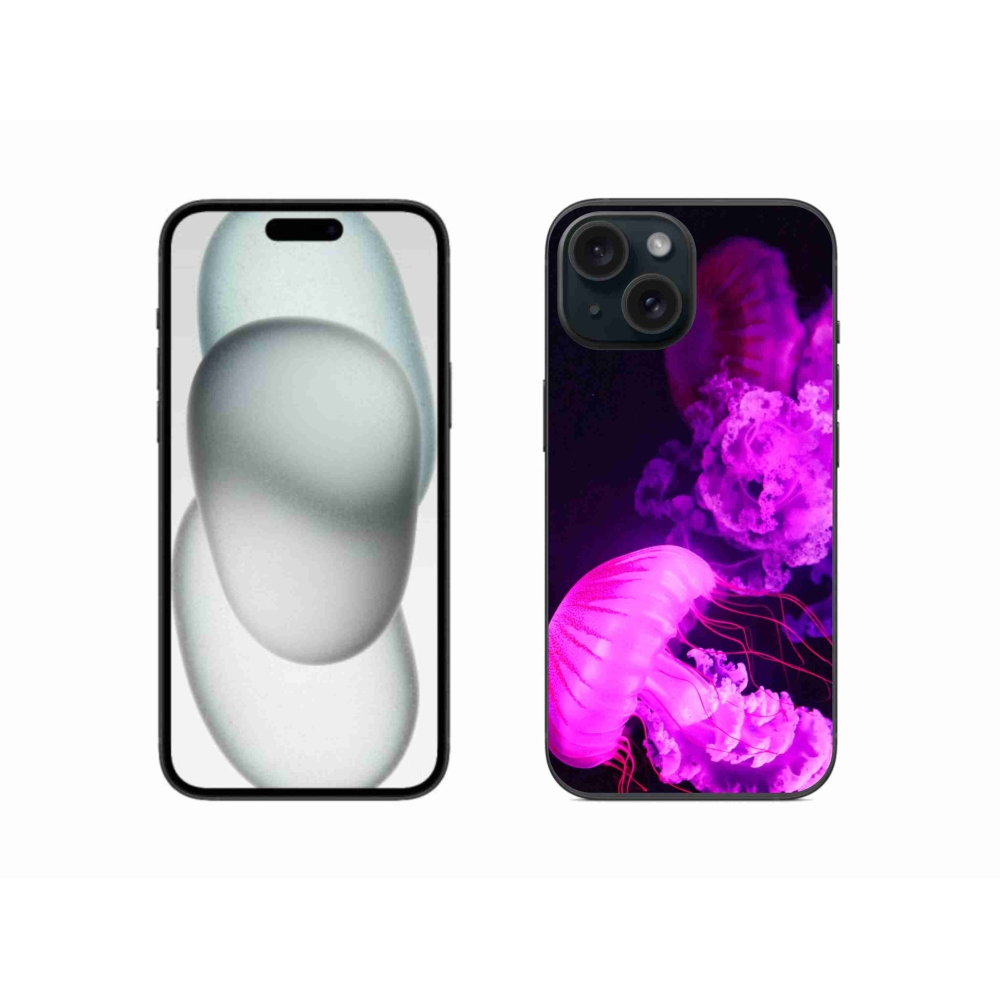 Gelový kryt mmCase na iPhone 15 - medúza 1