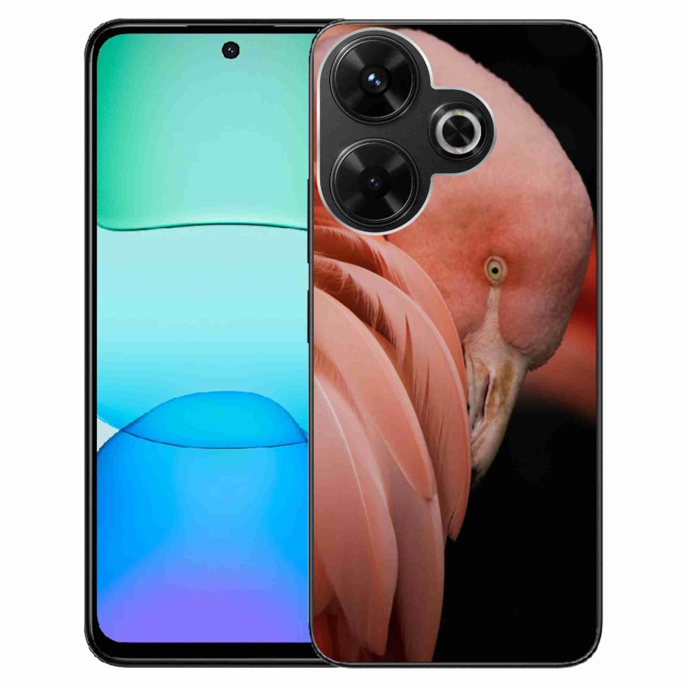 Gelový kryt mmCase na Xiaomi Redmi 13 4G/Poco M6 4G - plameňák 3