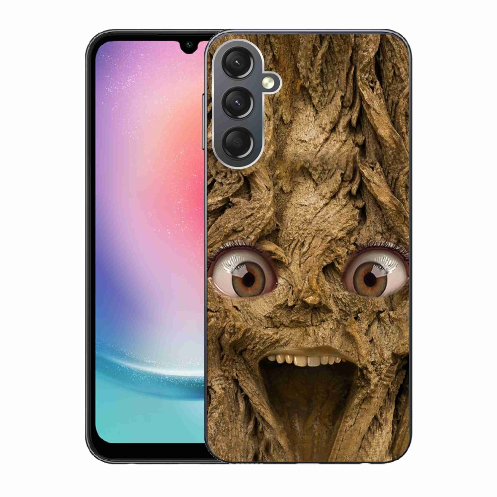 Gelový kryt mmCase na Samsung Galaxy A24 - veselý strom s očima