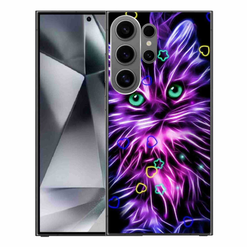 Gelový kryt mmCase na Samsung Galaxy S24 Ultra - abstraktní kočka