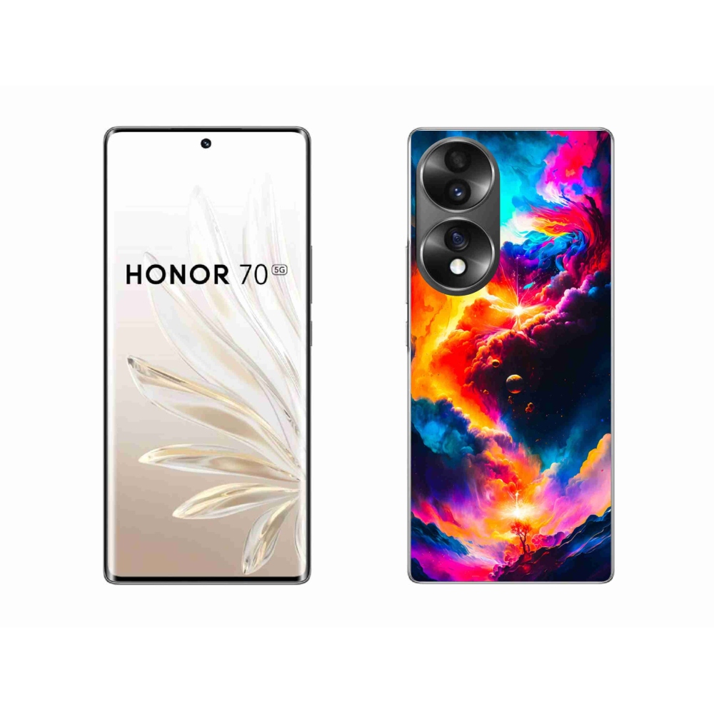 Gelový kryt mmCase na Honor 70 - abstraktní motiv