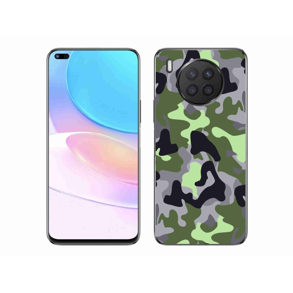 Gelový kryt mmCase na Huawei Nova 8i - maskáčový vzor 7