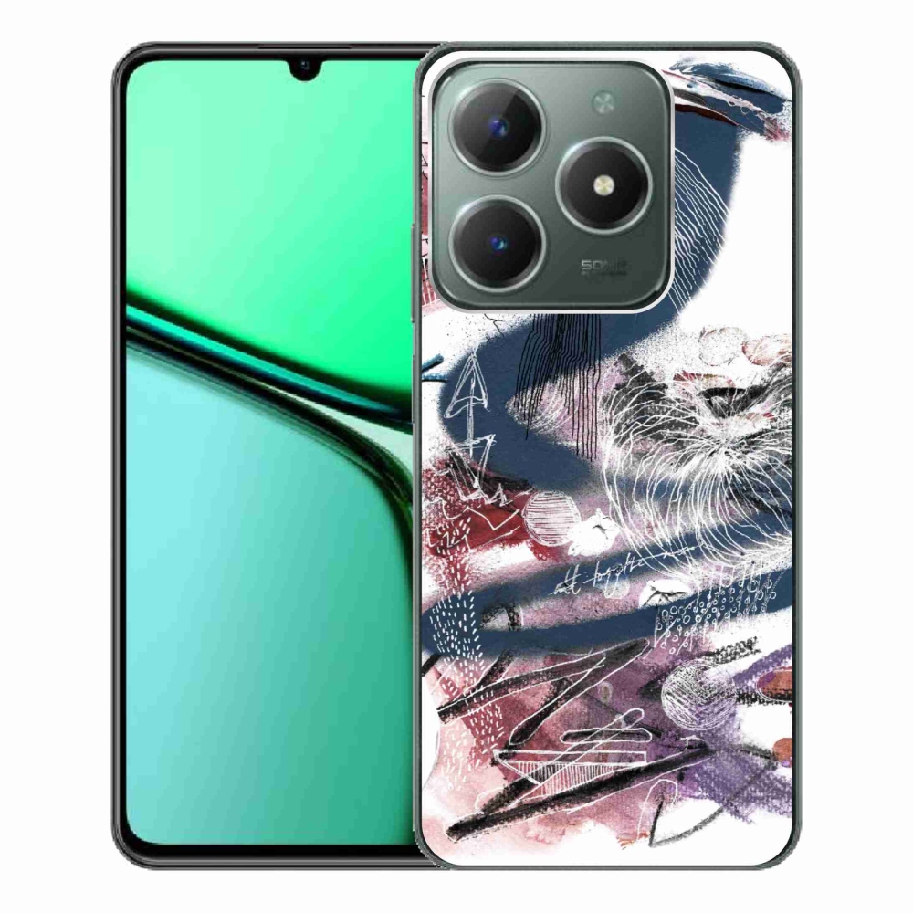 Gelový kryt mmCase na Realme C61 - abstraktní motiv 28