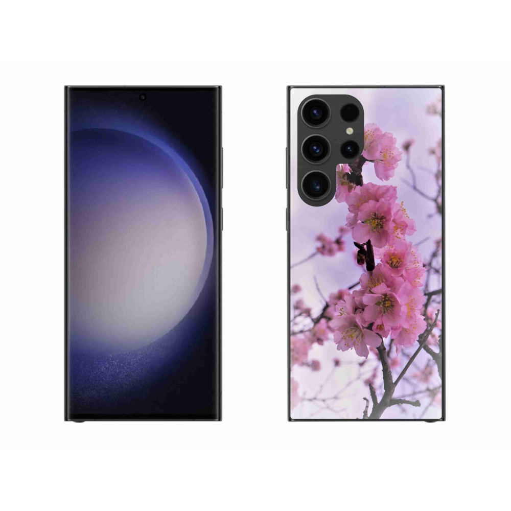 Gelový kryt mmCase na Samsung Galaxy S23 Ultra 5G - květiny 7