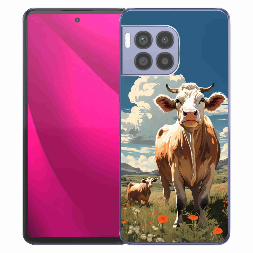 Gelový kryt mmCase na T-Mobile T Phone 2 Pro - krávy na louce