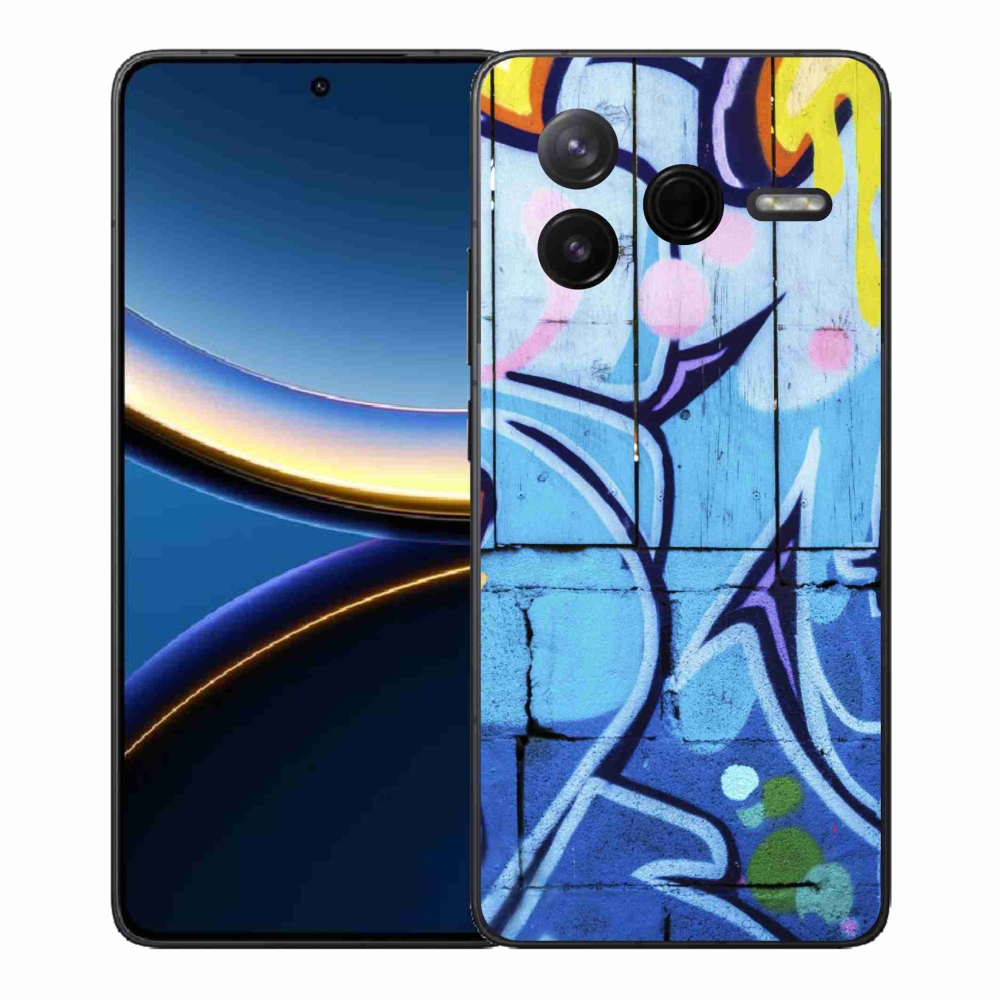 Gelový kryt mmCase na Xiaomi Poco F7 Pro - graffiti