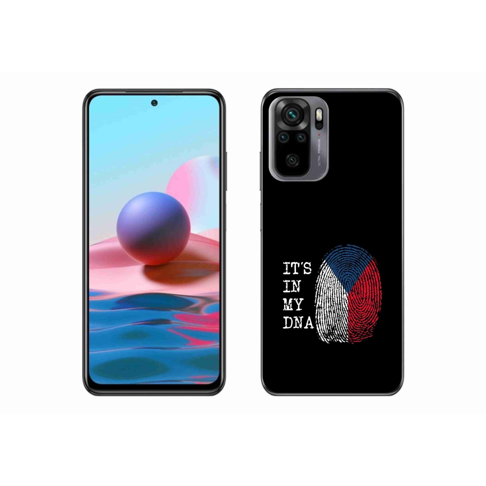 Gelový kryt mmCase na Xiaomi Poco M5s - vlajka otisk prstu černé pozadí