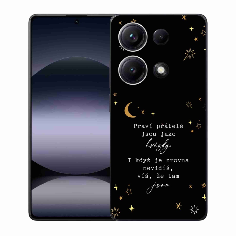 Gelový kryt mmCase na Xiaomi Redmi Note 14S - citát 6 černé pozadí