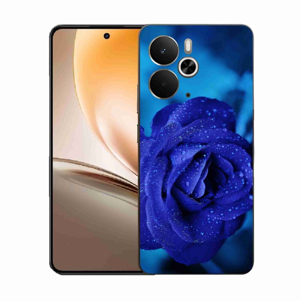 Gelový kryt mmCase na Realme 14 5G - modrá růže
