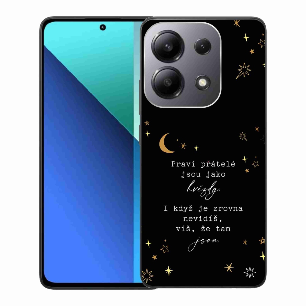 Gelový kryt mmCase na Xiaomi Redmi Note 13 - citát 6 černé pozadí