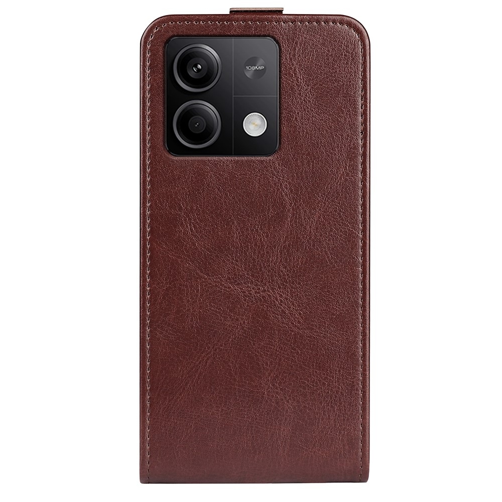Vertical flipové pouzdro na Xiaomi Redmi Note 13 5G - hnědé
