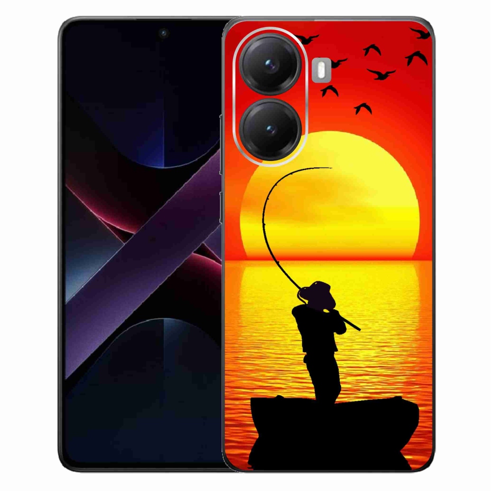 Gelový kryt mmCase na Xiaomi Poco X7 Pro 5G - rybaření