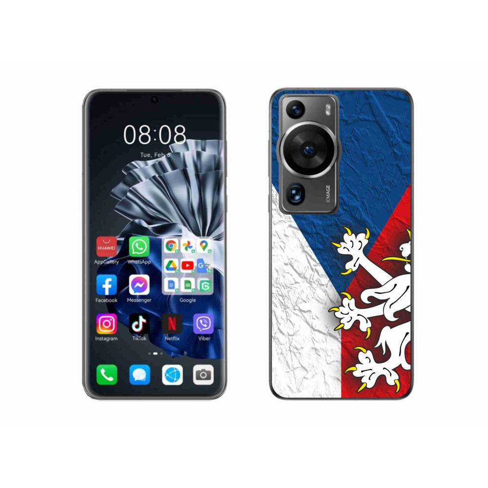 Gelový kryt mmCase na Huawei P60 Pro - česká vlajka 1