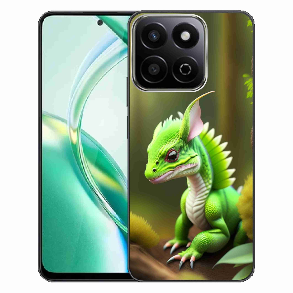 Gelový kryt mmCase na Honor 200 Smart 5G - zelený dráček