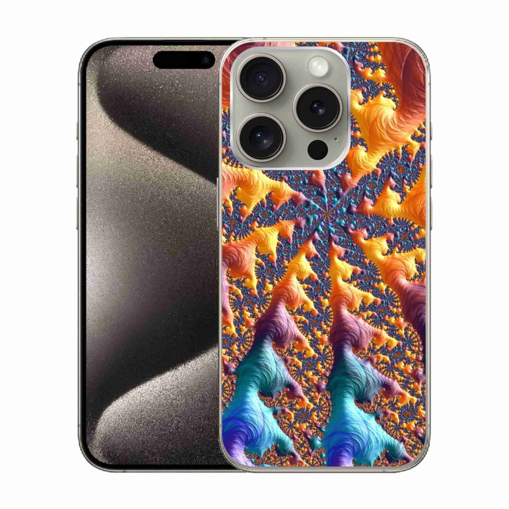Gelový kryt mmCase na iPhone 15 Pro - abstraktní motiv 23