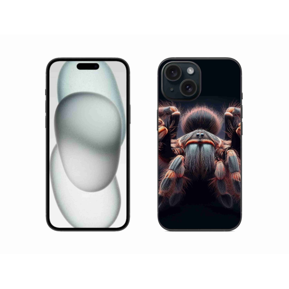 Gelový kryt mmCase na iPhone 15 - tarantule
