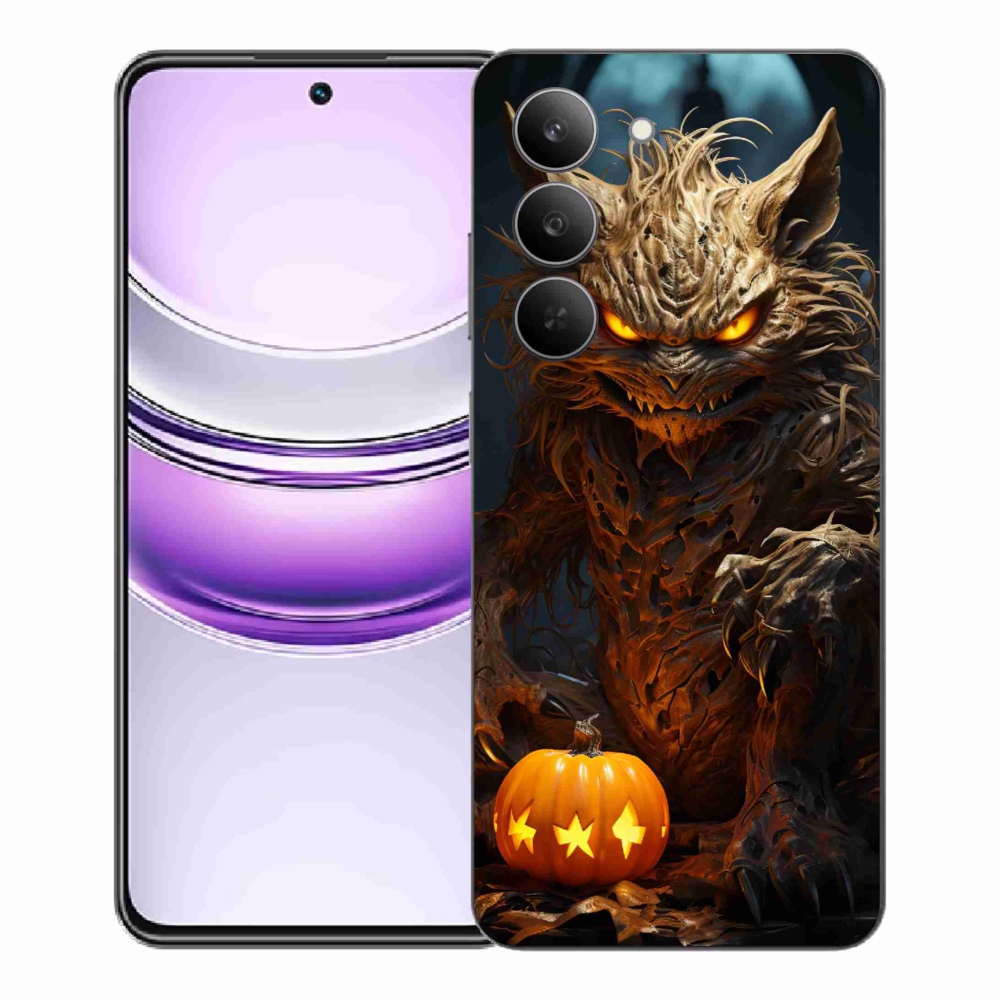 Gelový kryt mmCase na Realme 14x 5G - halloweenská příšera