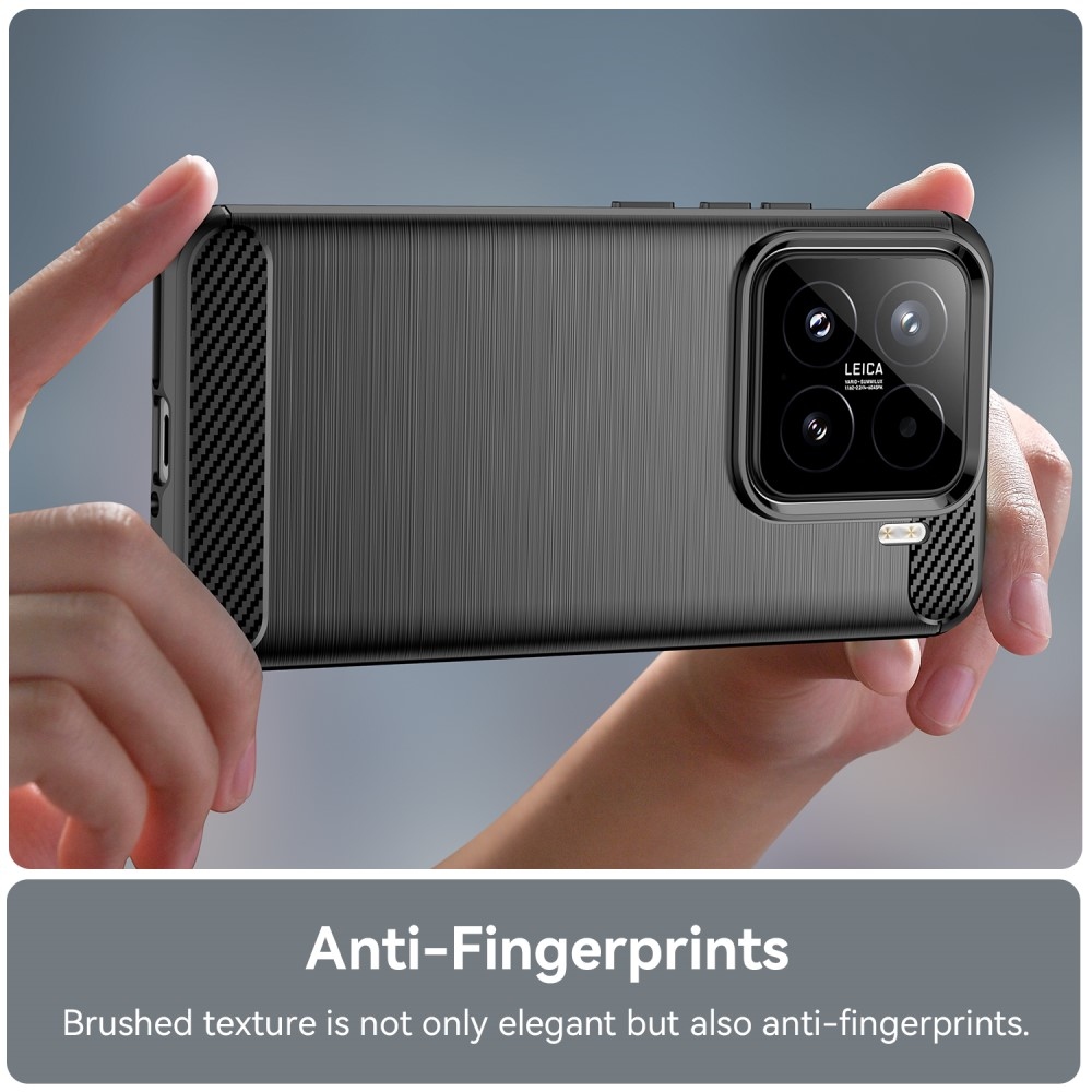 Carbon odolný gelový obal na Xiaomi 15 - černý