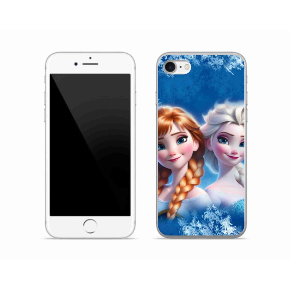 Gelový kryt mmCase na iPhone SE (2020) - ledové království 2