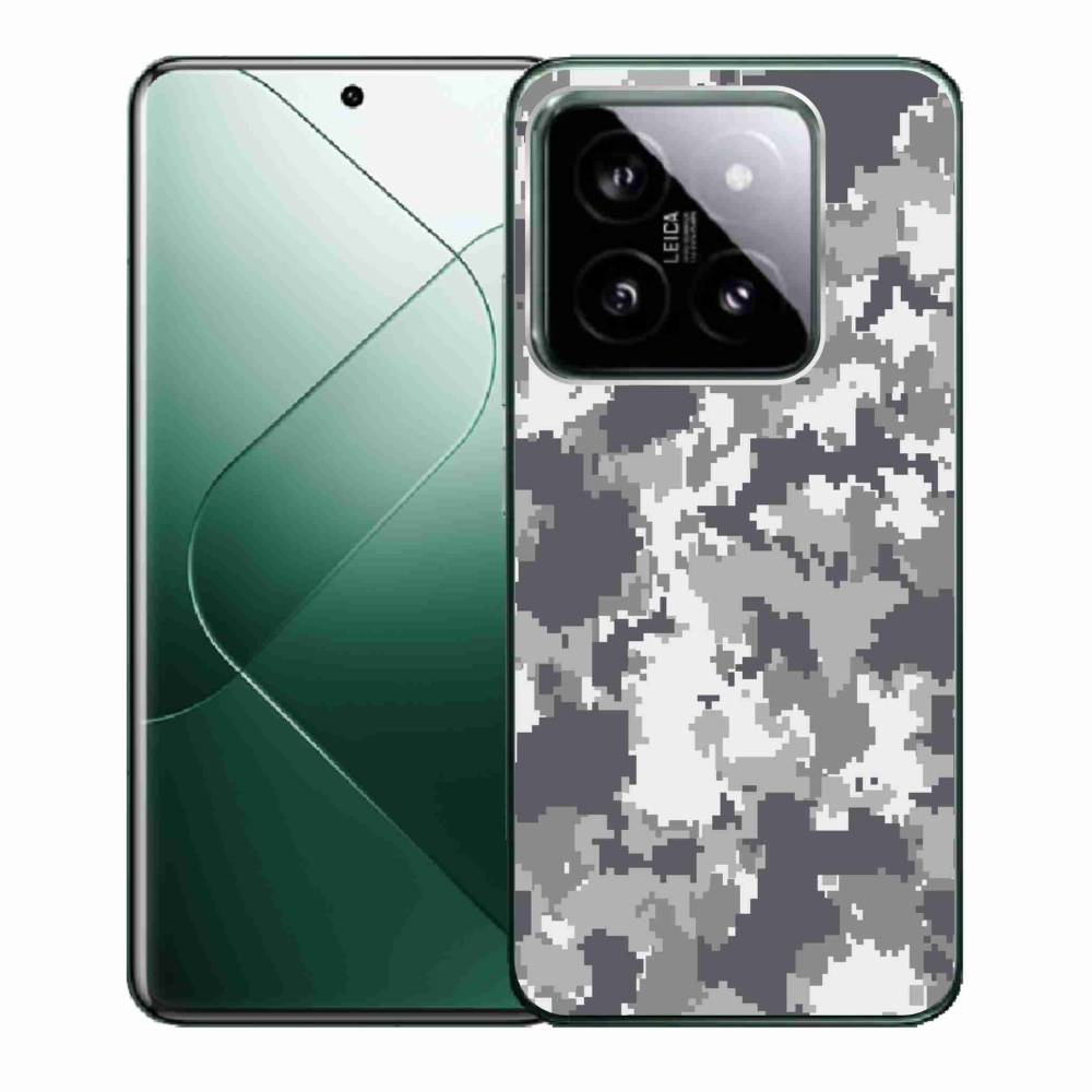 Gelový kryt mmCase na Xiaomi 14 - maskáčový vzor 2