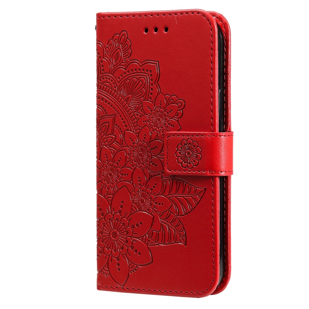 Mandala knížkové pouzdro na Vivo X200 5G - červené