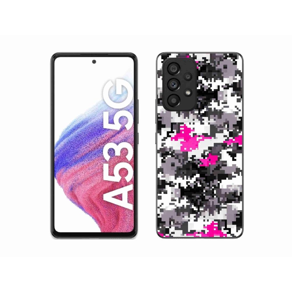 Gelový kryt mmCase na Samsung Galaxy A53 5G - maskáčový vzor 4