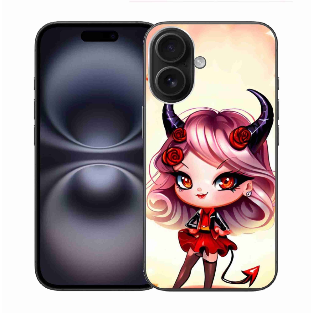 Gelový kryt mmCase na iPhone 16 - kreslená čertice