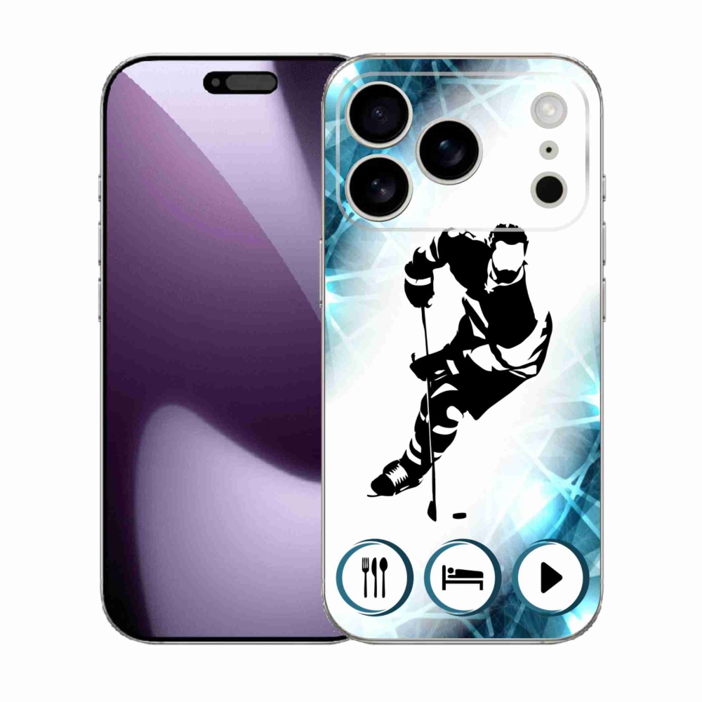 Gelový kryt mmCase na iPhone 17 Pro - hokej 1