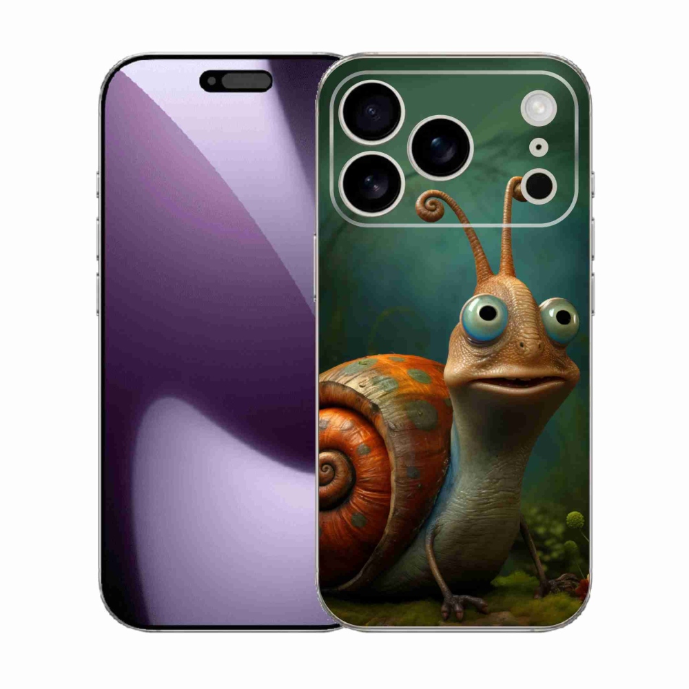 Gelový kryt mmCase na iPhone 17 Pro - šnek