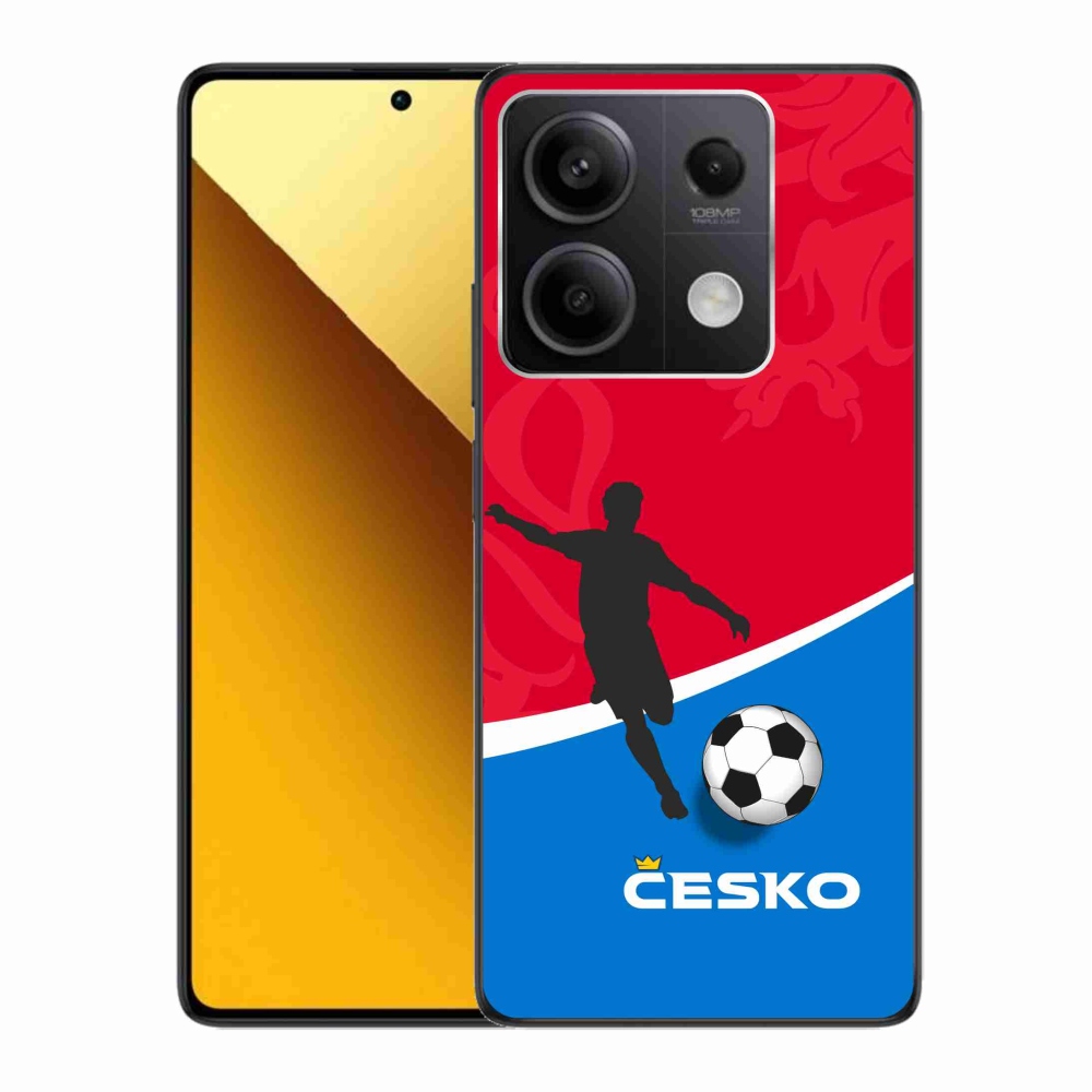 Gelový kryt mmCase na Xiaomi Redmi Note 13 5G - fotbal Česko